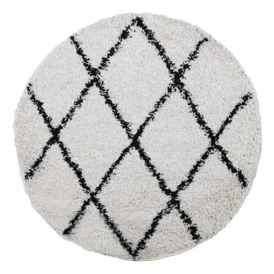 (cream and black, cm) vidaXL Shaggy Rug Floor Mat Fluffy Rug Area Rug PAMPLONA High Pile Modern