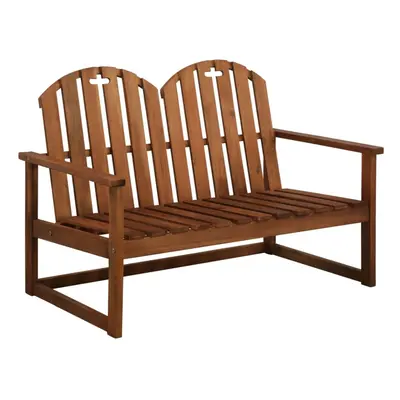 vidaXL Solid Acacia Wood 2-Seater Garden Sofa Bench Outdoor Furniture Seat