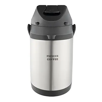 Flasks Stainless Steel Lever Airpot Coffee Dispenser Conference Event Flask, litres, Silver