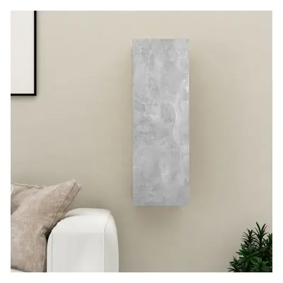 vidaXL TV Cabinet Concrete Grey Chipboard Wall Mounted Hifi Stand Living Room