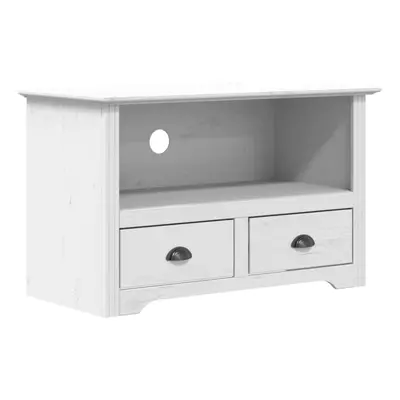 vidaXL TV Cabinet TV Stand with Drawers Sideboard BODO White Solid Wood Pine