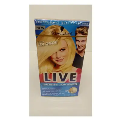 Schwarzkopf LIVE Intense Lightener Permanent 00B Max Blonde - Pack of