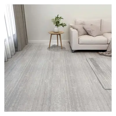 vidaXL 55x Self-adhesive Flooring Planks PVC 5.11 mÂ² Grey Floor Tile Cover