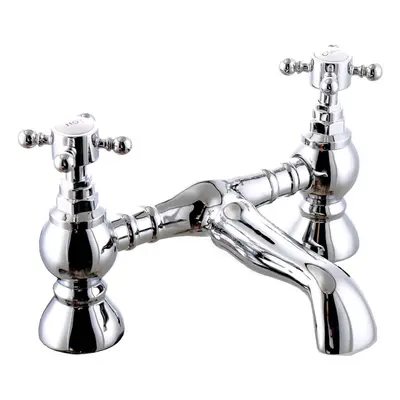 Traditional Bathroom Chrome Bath Filler Mixer Tap Bath Shower Solid Brass Faucets