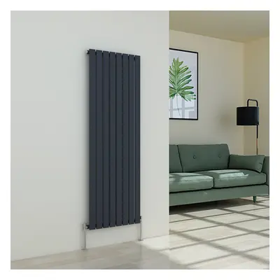 (1600 x 546mm Single, Anthracite) Flat Panel Designer Radiator