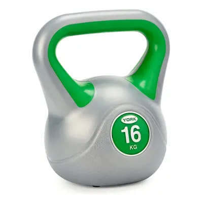 York Fitness Vinyl Coated Gym Training Home Kettlebell - 16kg