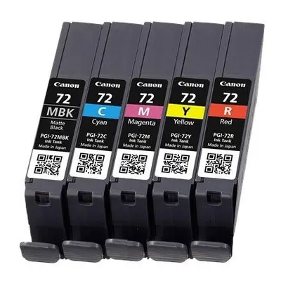 Canon PGI-72 MBK/C/M/Y/R Cyan, Magenta, Matte black, Red, Yellow ink cartridge