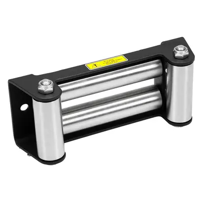 WINCHMAX Roller Fairlead, Large, Military Grade, Matt Black. Stainless Steel Rollers.