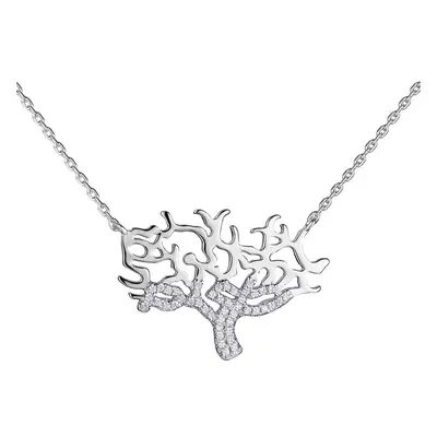 Sterling Silver Chain Necklace The One Jewelry Zirconia Inch