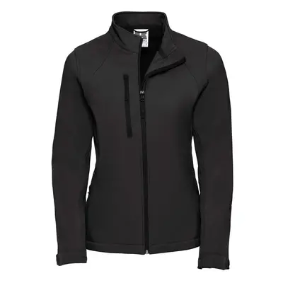 (4XL, Black) Russell Womens/Ladies Soft Shell Jacket