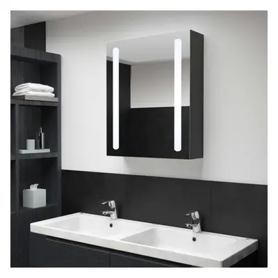 vidaXL LED Bathroom Mirror Cabinet Vanity Mirror LED Mirrored Cabinet Wall