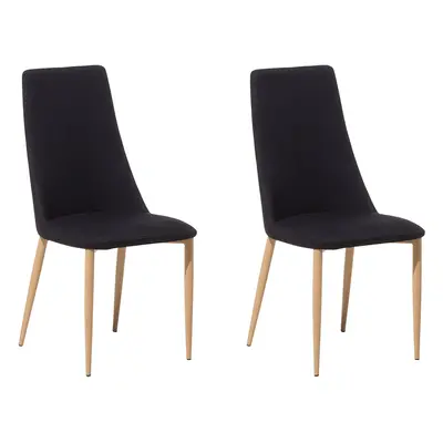 Set of Dining Chairs CLAYTON Black