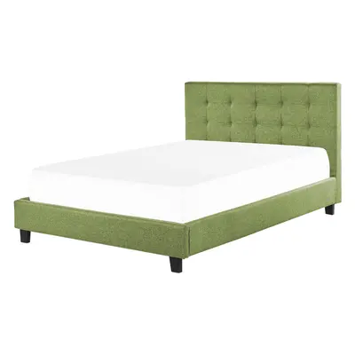 Bed ROCHELLE x cm (EU King Size) Fabric Green