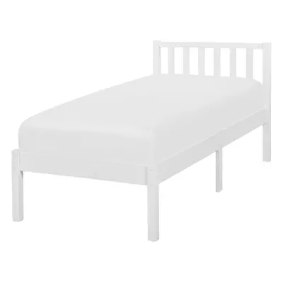 Bed FLORAC x cm (EU Single) Wood White