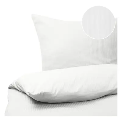 Duvet Cover Set AVONDALE 155x220 cm Sateen Cotton White