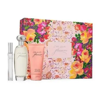 Pleasures Pcs Set: 3.4 Eau De Parfum Spray + 2.5 Body Lotion + 0.2 Oz Eau De Parfum Travel Spray