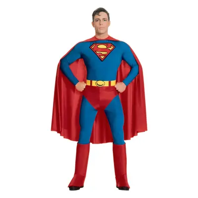 (S, Red/Blue/Yellow) Superman Mens Costume