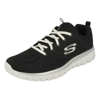 (Black, UK 7) Ladies Skechers Casual Trainer Get Connected