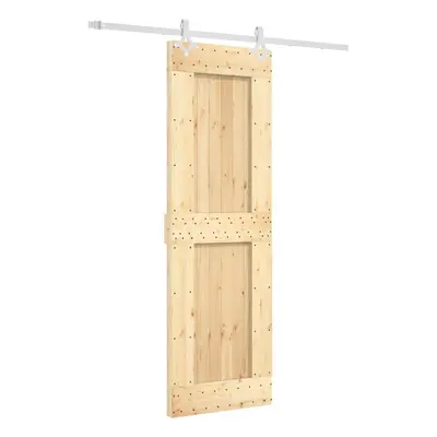 vidaXL Sliding Door with Hardware Set Interior Door Barn Door Solid Wood Pine