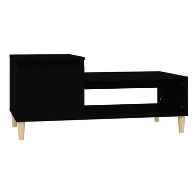 (Black) vidaXL Coffee Table Engineered Wood Side Sofa Accent Couch Table Multi Colours