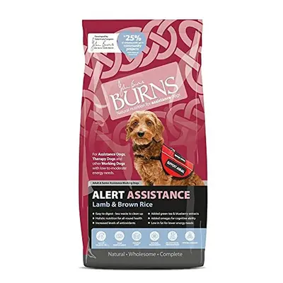 Burns Alert Assistance VAT-Free Adult Dog Food Lamb & Brown Rice x 12kg