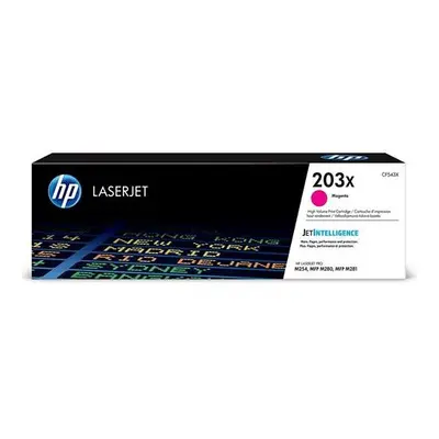 HP CF543X 203X High Yield Original LaserJet Toner Cartridge, Magenta, Pack of