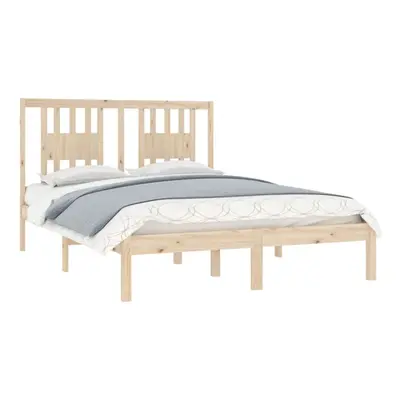 vidaXL Solid Wood Pine Bed Frame 120x200 cm Wooden Bedstead Platform Bed Frame