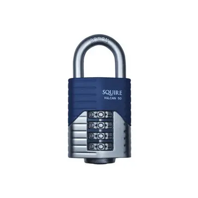 Squire VULCAN COMBI 50CS Vulcan Closed Boron Shackle Combination Padlock 50mm