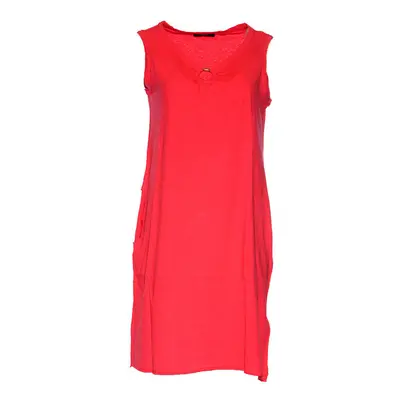 (S) DIESEL D ISBEL Womens Dress Plain Sleeveless Red Tops