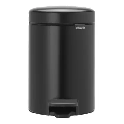 Brabantia Newlcon Pedal Bin Matt Black 3Ltr