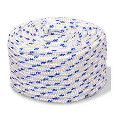 (white and blue, m/ mm) Marine Rope Dock Coil Boat Line Polypropylene Rope Multi Sizes Multi Col