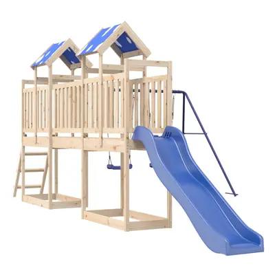 (solid pine wood) vidaXL Outdoor Playset Garden Playhouse Playground Equipment Solid Wood Pine