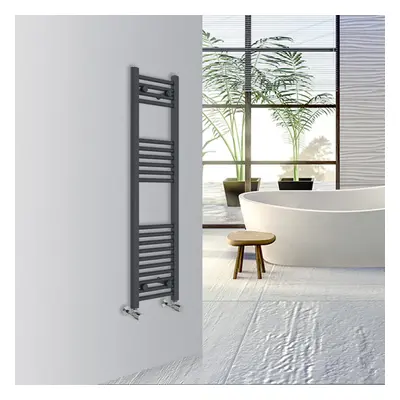 (Anthracite, 1200x300mm) Warmehaus Straight Bathroom Heated Towel Rail Warmer Radiator Central H