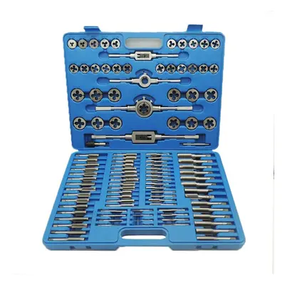 110Pcs Metric Tap And Die Metric Tapping Threading Chasing Tap and Die Set with Storage Case