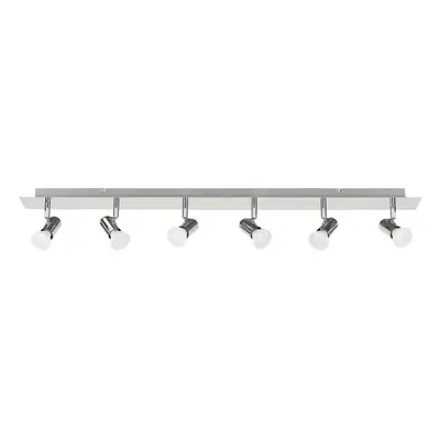 Modern Polished Chrome Way Adjustable GU10 Ceiling Spotlight - Complete with 5w LED Bulbs [3000K