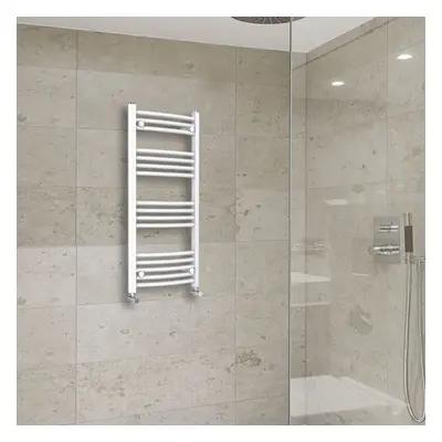 (1000x500mm) Warmehaus Curved Heated Towel Rail Central Heating for Bathroom Kitchen Radiator La