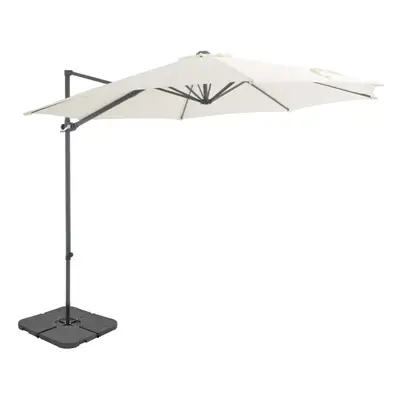 vidaXL Outdoor Umbrella with Portable Base Sand Garden Patio Parasol Sunshade