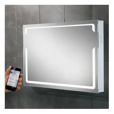 Hib Pulse Modern Bathroom Led Illumination Bluetooth Mirror