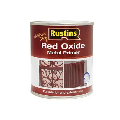 Rustins REDOW2500 Quick Dry Red Oxide Metal Primer 2.5 Litre