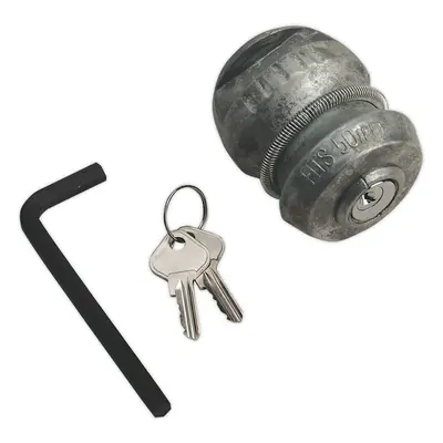 50mm Tow Ball Lock - Universal Fitting - Prevents Towing - With Keys & Hex Key