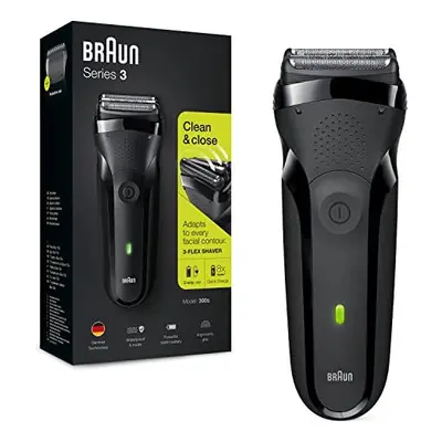 Series Electric Shaver For Men with flexible blades, Rechargeable and Cordless, UK Pin Plug, 300