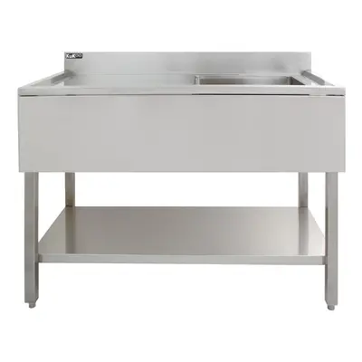 Catering Sink Stainless Steel Commercial Kitchen Single Bowl LH Drain