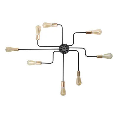 (Golden, Heads) 110-240V 4/6/8 Heads LED Ceiling Chandelier Pendant Lamp Lampshade Study Bedroom