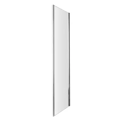 Contemporary 5mm Toughened Safety Glass Side Panel - 800mm - Chrome - Balterley