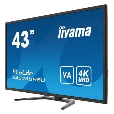 iiyama ProLite X4373UHSU-B1 - LED monitor - 43" (42.5" viewable) - x 4K @ Hz - VA - cd/m - 4000: