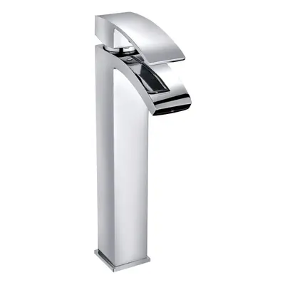 Tall Modern Counter Top Basin Mixer Tap Bathroom Sink Faucet Chrome