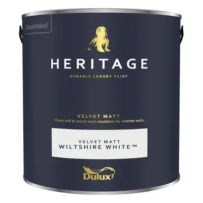 (Wiltshire White) Dulux Heritage Velvet Matt 125ml Tester Pot