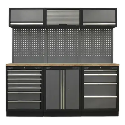 Garage Storage System Unit - x x 2000mm - 36mm Pressed Wood Worktop