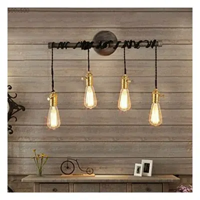 Industrial Vintage Retro Wall Light with Switch Bar Home Bedroom Lamp Fixture Decoration AC85-26