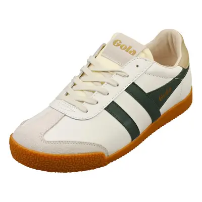 (7) Gola Elan Womens Casual Trainers in White Green